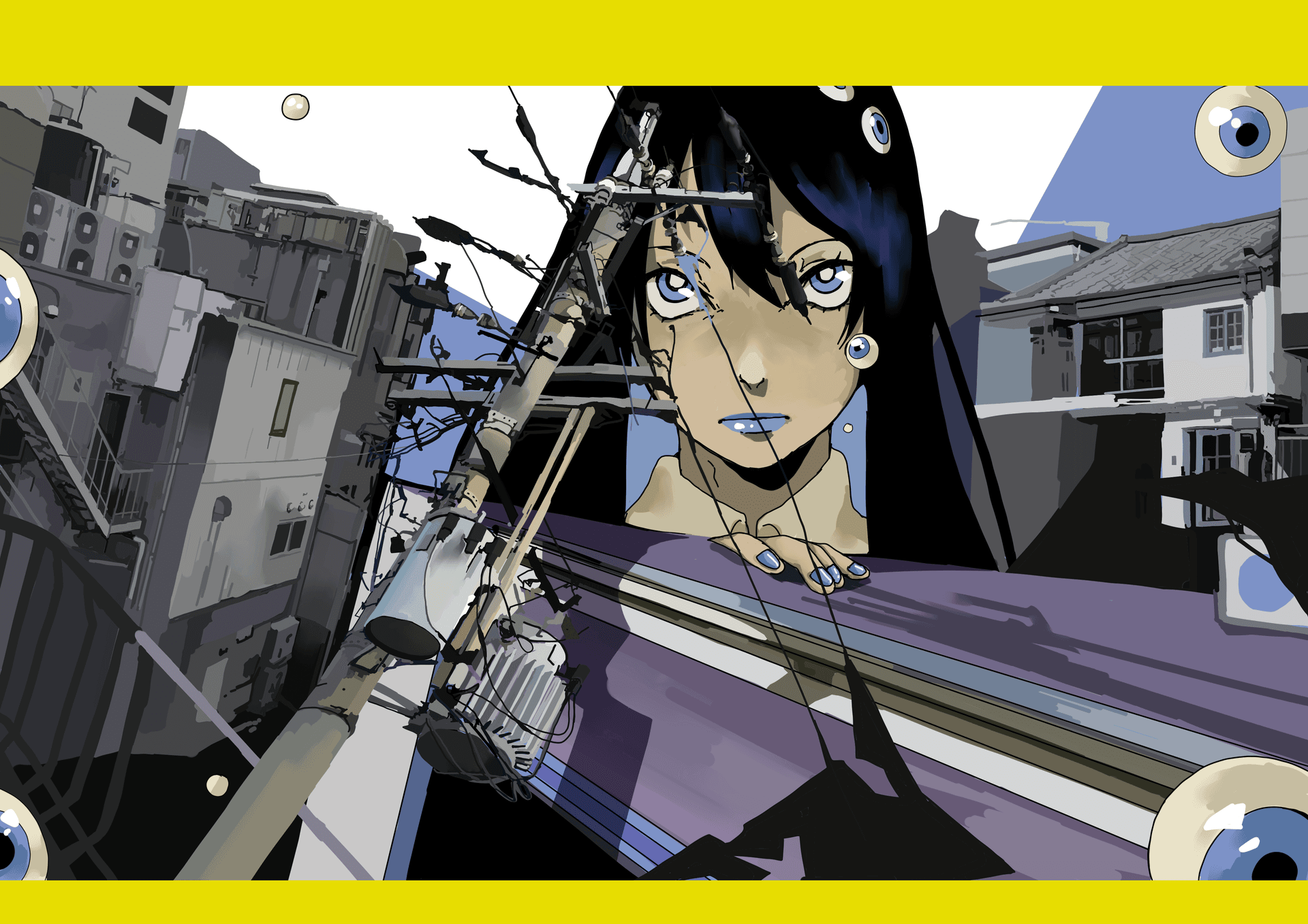 Artwork from the webcomic VISITORS